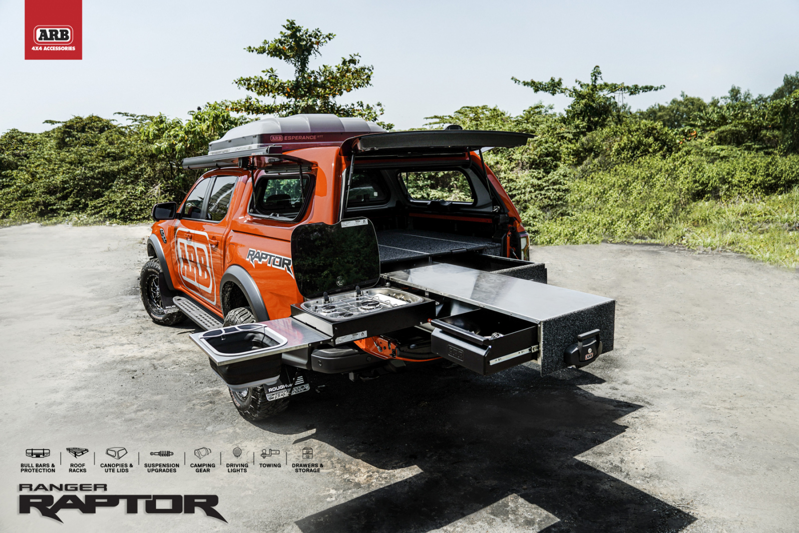Ford Ranger Raptor mới lên đồ camping của ARB - Vulcan4x4